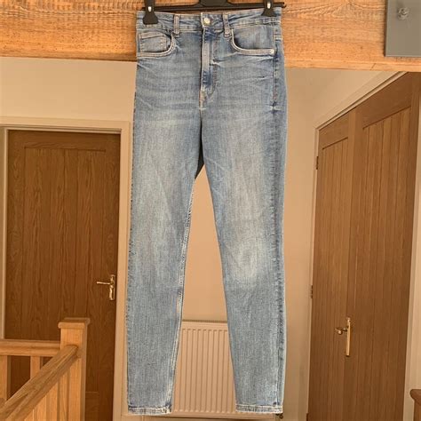 Zara Light Blue Denim Jeans > Skinny Fit > Never... - Depop
