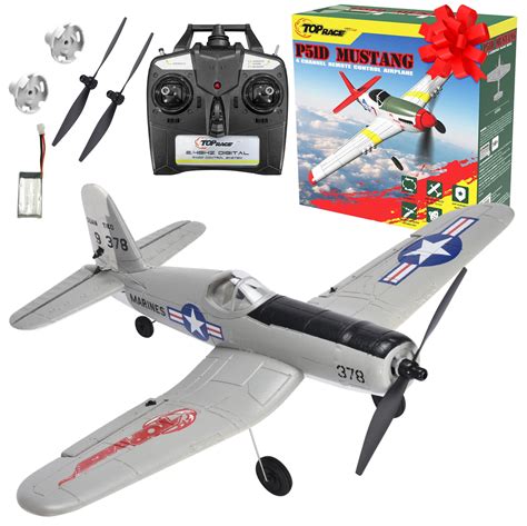 Amazon.com: Top Race Remote Control Airplane - Ready to Fly 4 Channel