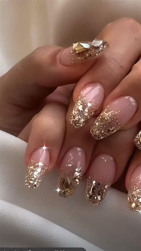 Manucure noel | Nagels, Goud