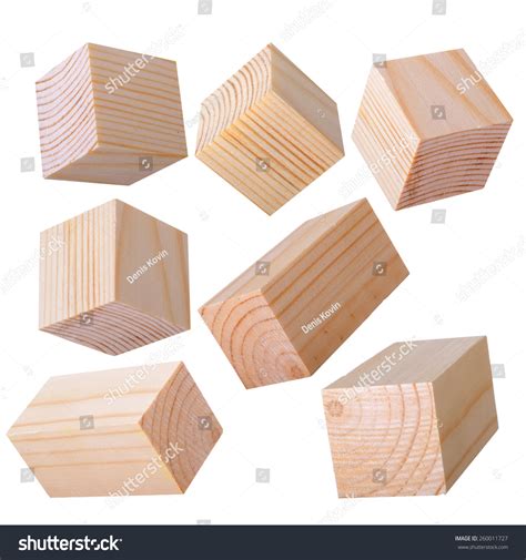 Set Wooden Blocks Stock Photo 260011727 | Shutterstock