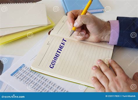 financial concept  commitment  sign   computer stock