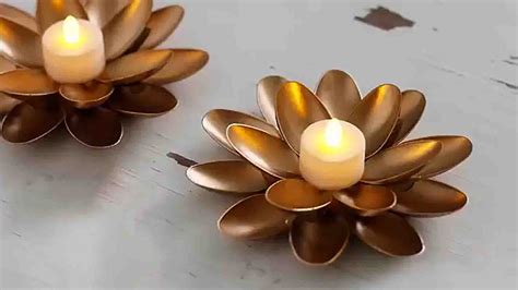 diy spoon candle holder tutorial diy joy