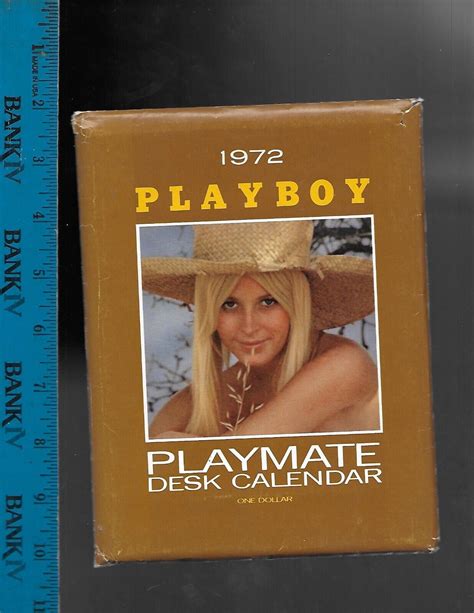 PLAYBOY 1972 PLAYMATE DESK TOP CALENDAR | #4562972049
