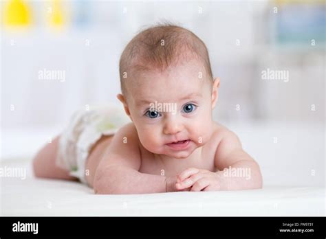 baby in nappy Stock Photo - Alamy