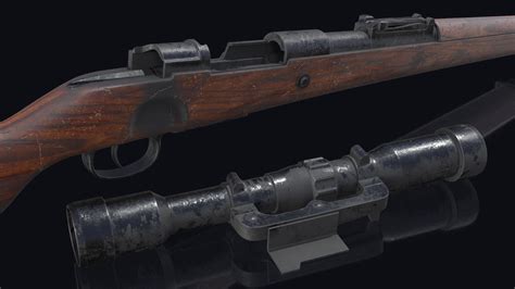 3D mauser karabiner 98 kurz - TurboSquid 1652257