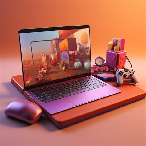 3d вид ноутбука | Бесплатно Фото