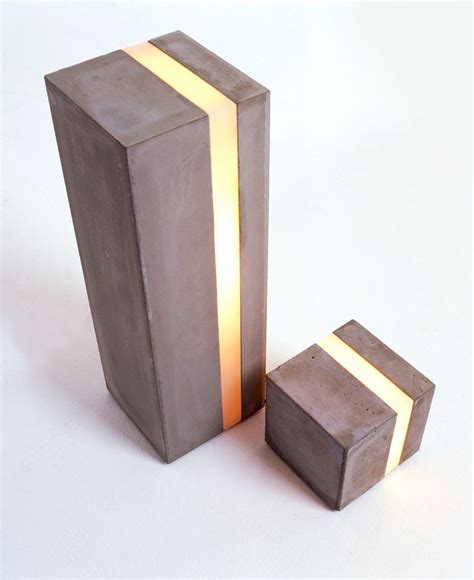 Concrete light, Concrete lamp, Concrete design