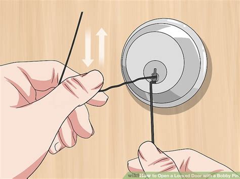 how to open a locked door with a pin