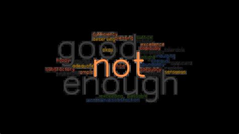 NOT GOOD ENOUGH: Synonyms and Related Words. What is Another Word for NOT GOOD ENOUGH ...