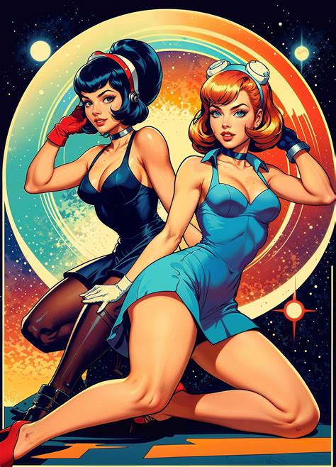 Retro Sci fi Pin Ups 1 by Thekobs on DeviantArt