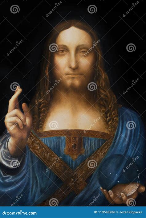 Спаситель мира Mundi Сальвадора Мое собственное воспроизводство картины ...