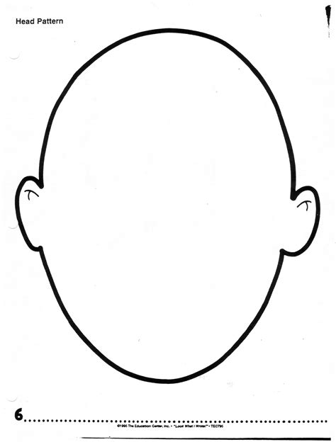 printable face template