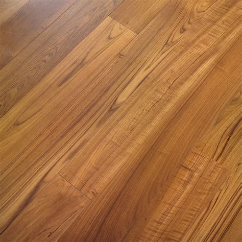 engineered wood planks floor  teak sanded varnished