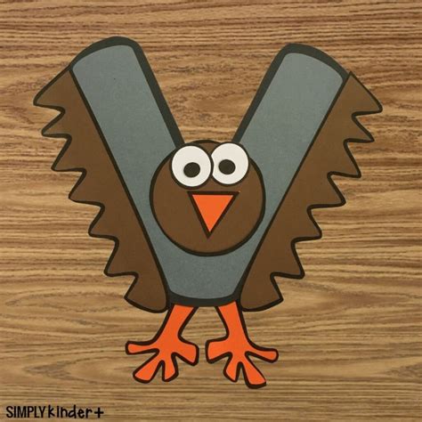 Lowercase Letter V Alphabet Craft - Simply Kinder Plus