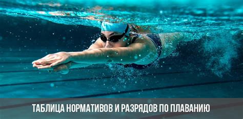 Таблица нормативов и разрядов по плаванию 2020-2021 | бассейн