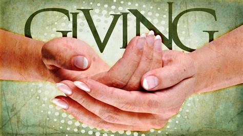Church Preaching Slide: Giving Hands - SermonCentral.com