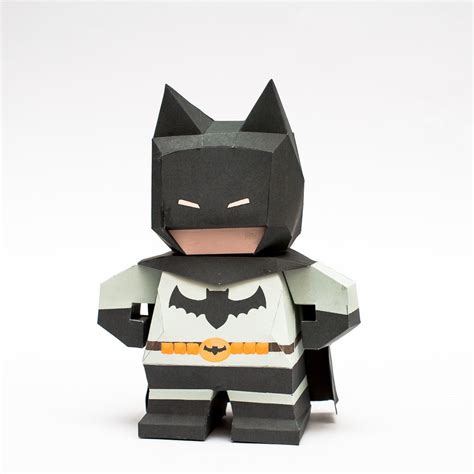 Papercraft Action Figures Chibi Batman Papercraft Model Free Printable Template - Printable ...