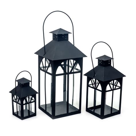 Метални фенери (сет 3) - homeidea.mk