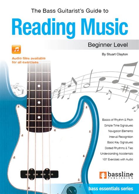 bass guitarists guide  reading  beginner level bassline