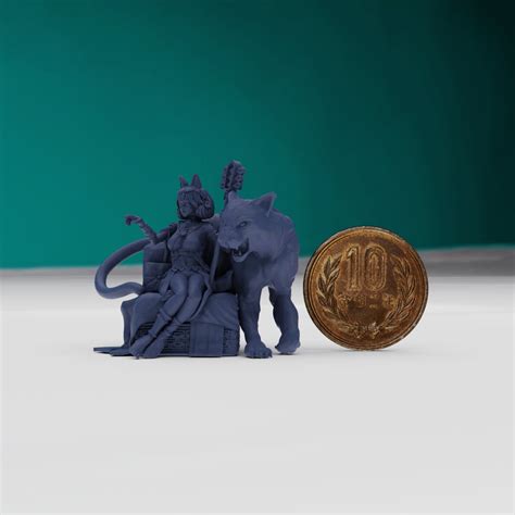 Hot Goblin. Goddess Bastet With Panther