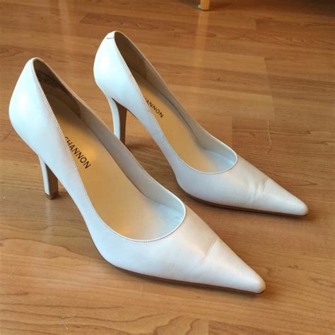 88% off Michael Shannon Shoes - Michael Shannon White Heels from Betsy's closet on Poshmark