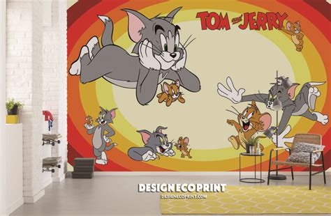 Купить обои Tom and Jerry (Том и Джерри) в интернет-магазине в Москве ...