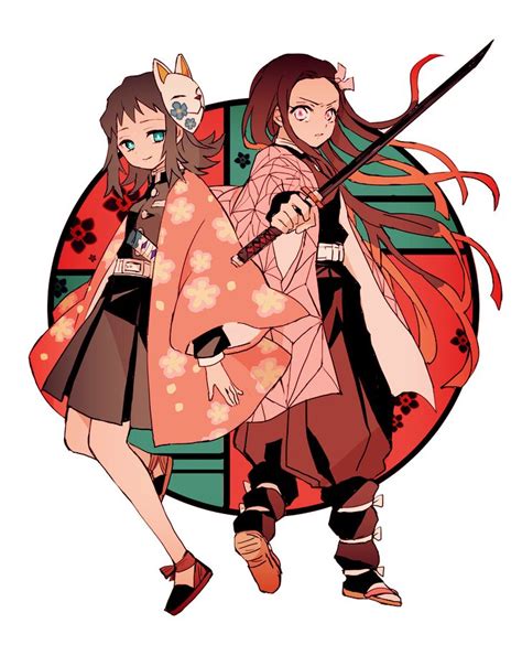 Makomo and Nezuko, by Misoan | Anime, Đang yêu, Dễ thương