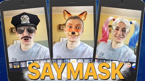 КРУТОЕ ПРИЛОЖЕНИЕ С МАСКАМИ - SAYMASK! - YouTube