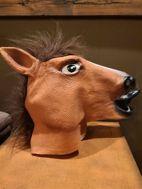 Horse Mask Full Head Halloween Mask Costume Cosplay C… - Gem