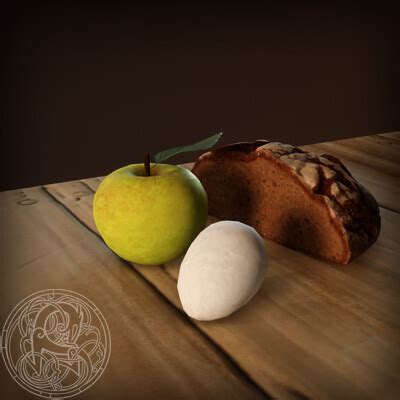 ArtStation - Slavic Lunch: Food. Detailed. Semi-realism style. Game Ready