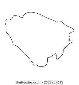 jinja district map administrative division uganda stock vector royalty