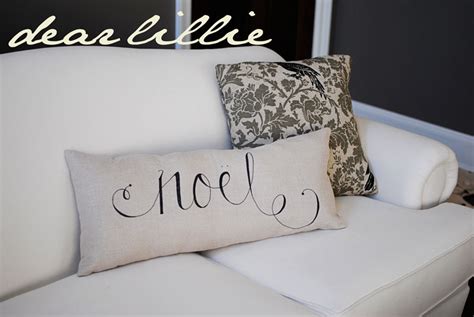 Joyeux Noel Sharpie Pillows, More Christmas Decorating and SNOW! - Dear ...