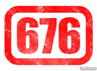 676 Text Effect and Logo Design Number