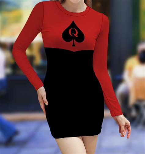 Bicolor QUEEN OF SPADES Dress Slut Clothing Cuckolding - Etsy