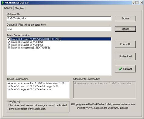 MKVExtractGUI and MKVE Wizard 1.6.4.1/1.2 Download Free - VideoHelp