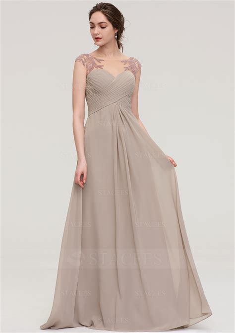 Sleeveless Scoop Neck Long/Floor-Length A-line/Princess Chiffon
