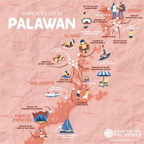 palawan map    coron palawan map map   philippine