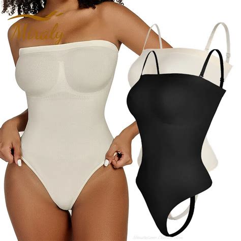 Корректирующее боди со съемными бретельками | AliExpress