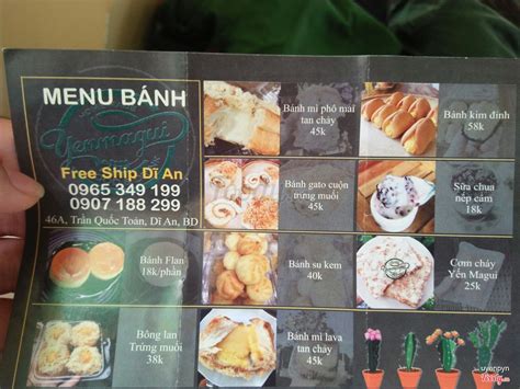 Trà Sữa Yến Magui ở Thị Xã Dĩ An, Bình Dương | Menu Thực đơn & Giá cả ...