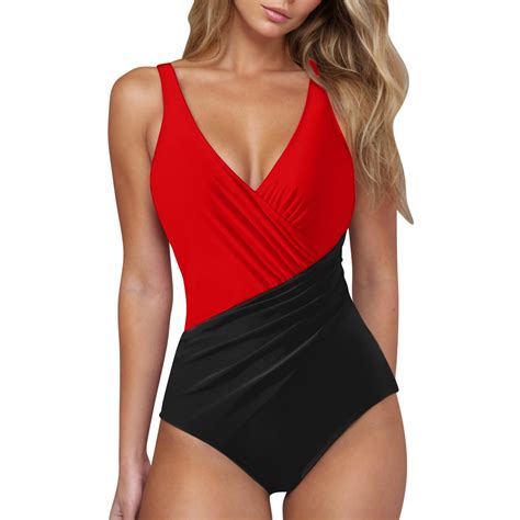 Clearance Swimsuits One Piece Drawstring Bathing Suits for Women One