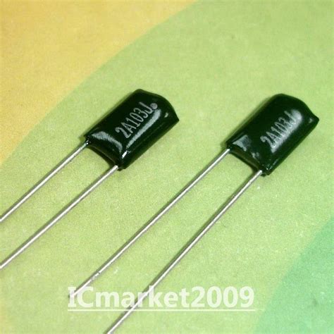 100 PCS 2A103J Polyester Film Capacitors 103 100V 0.01UF 10nF 2A103 | eBay