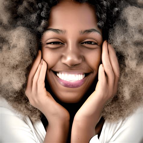 Beautiful Curly Haired Character Portrait · Creative Fabrica