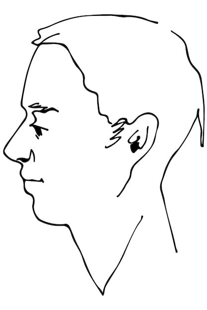 profile view sketch images    freepik