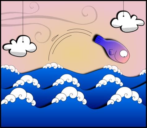 inkscape - Обои с рыбой