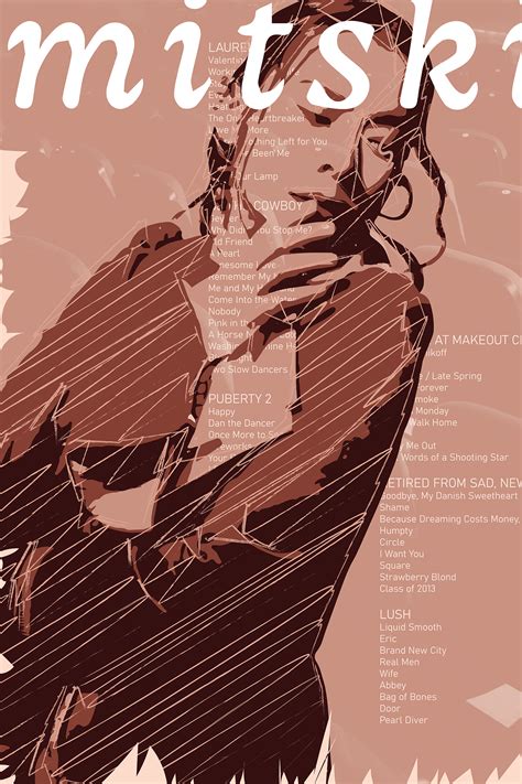 Mitski discography poster :: Behance