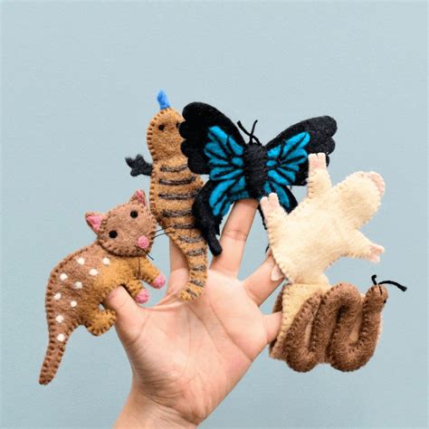 australian animals set  finger puppet set  tara treasures