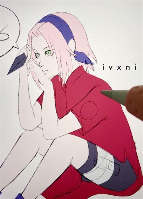 Sketch of sakura by me (ivxni on IG) : r/AnimeSketch