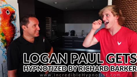 Logan Paul Hypnotized by Comedy Stage Hypnotist Richard Barker