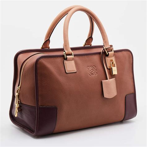 loewe multicolor leather amazona satchel  sale  stdibs