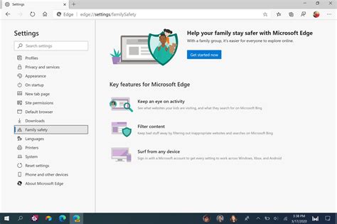 В Microsoft Edge Canary появился раздел «Семейная безопасность ...